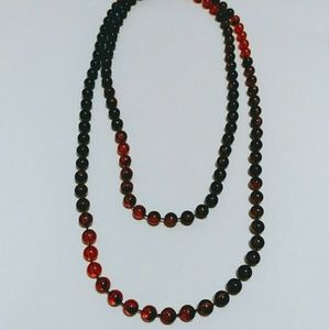 Necklace plastic pearls